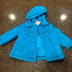 Nannette Girl, Size 2T, Aqua Pea coat